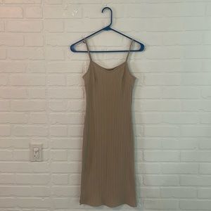 Cream tank top dress